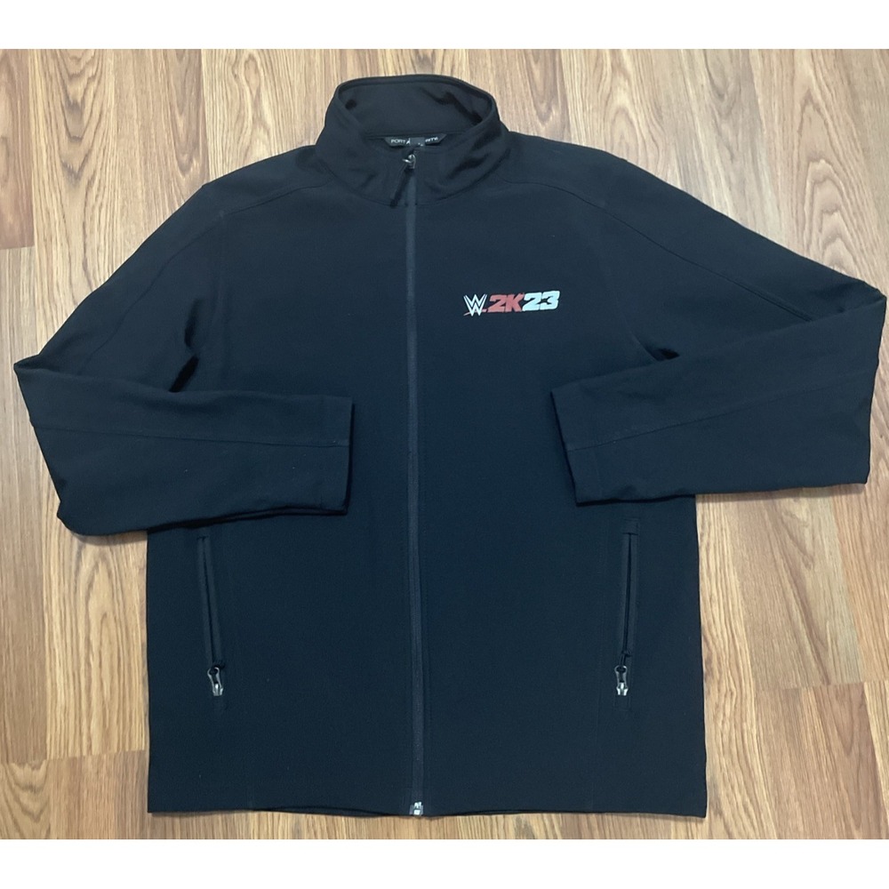 WWE 2K23 Jacket Mens Medium Even Stronger Promo Reversible Full Zip Black